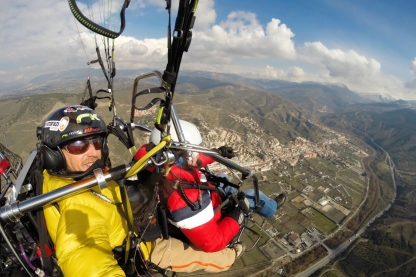 Vuelo Balcón de Granada y la Alhambra - Vuelo en paramotor biplaza en Granada